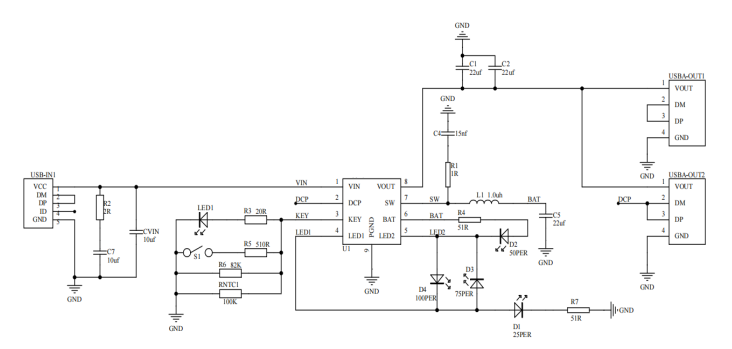 XR3327单节锂电池充放电东莞电源管理芯片