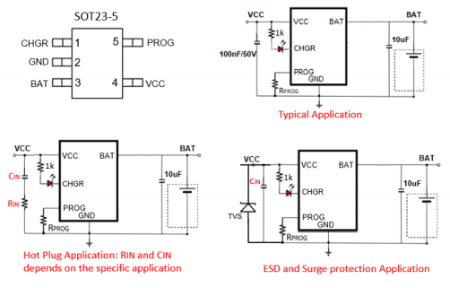 SA4354 36V 集成 OVP 保护 600mA 锂电池线性东莞充电芯片