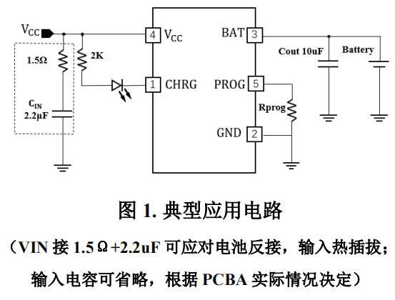 4055H 500mA 东莞线性锂离子电池充电器