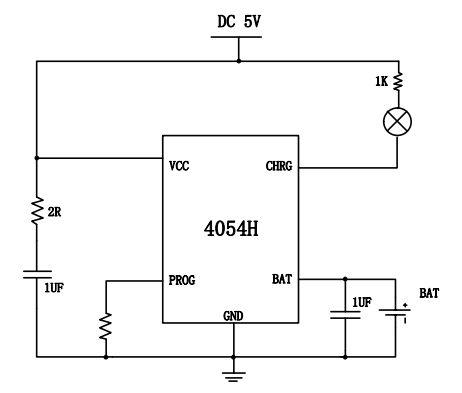 4054H 具有电源 OVP 功能的 500mA 东莞单节锂离子电池线性充电器