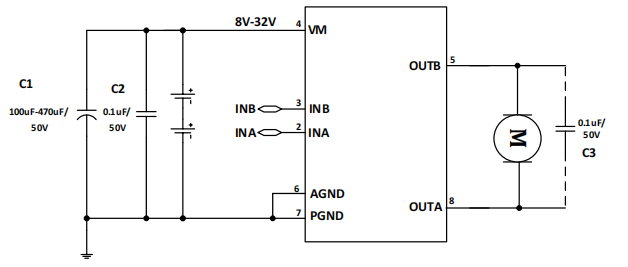 MX500HC东莞直流风扇摇头电机驱动芯片，32V 0.5A持续电流 直流马达驱动电路