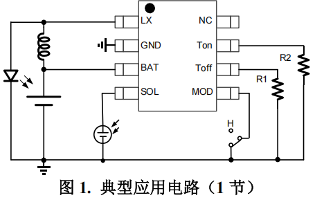 YX861C 是一款支持LED 常亮和闪亮两功能 的东莞太阳能灯串控制芯片