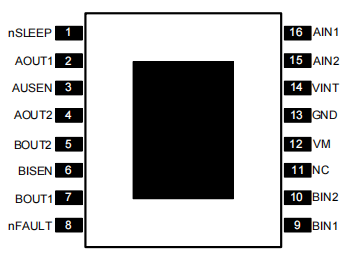 带电流控制的东莞双通道H桥电机驱动器 LTK8833C 输入电压13V，每个H桥RMS电流1.3A，峰值2.0A